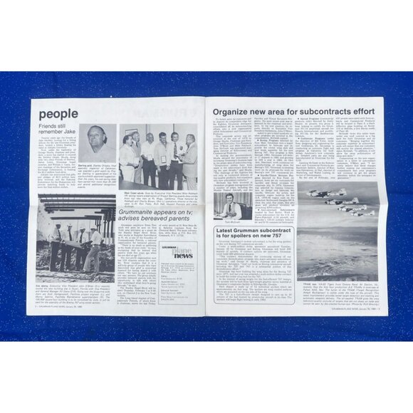 Grumman Plane News, Vol 39 #2, January 25, 1980 New Contract from Boeing Issue - Picture 6 of 6